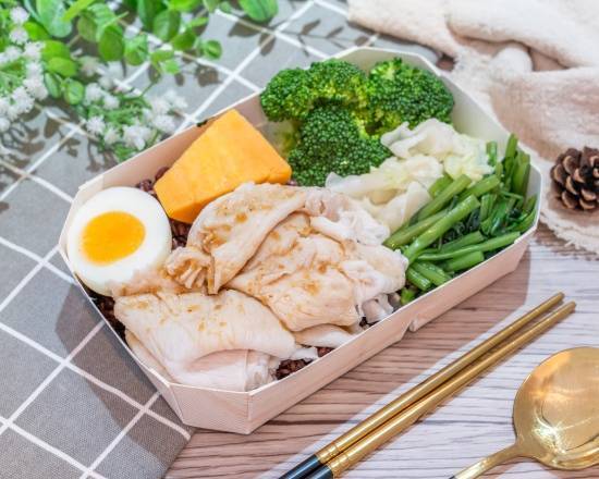 蒜味淋豬便當