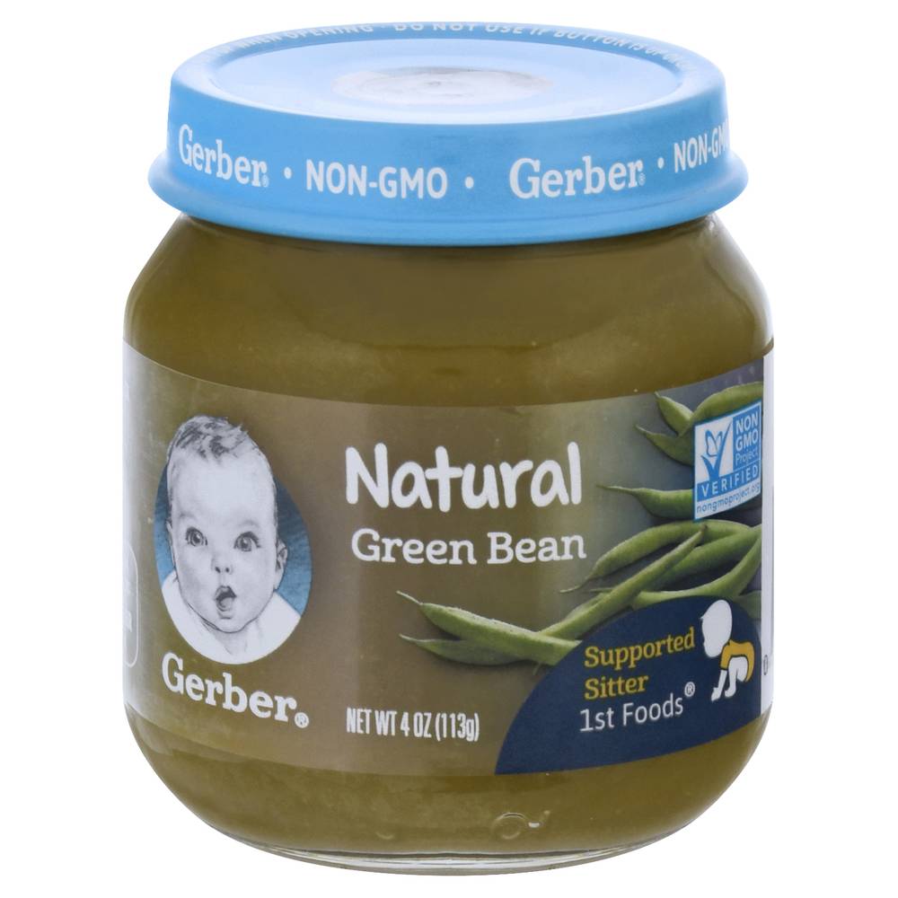 Gerber Natural Green Bean Baby Food (4 oz)