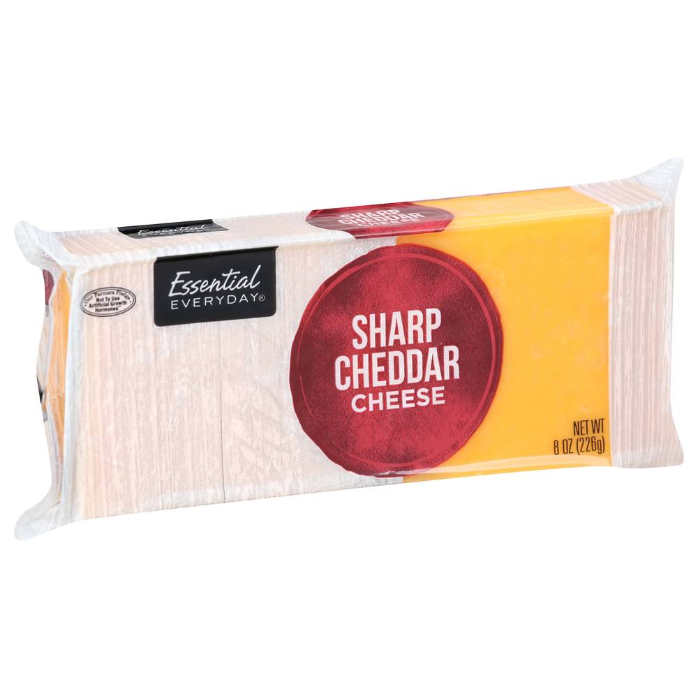 Essential Everyday Sharp Cheddar Cheese (8 oz)