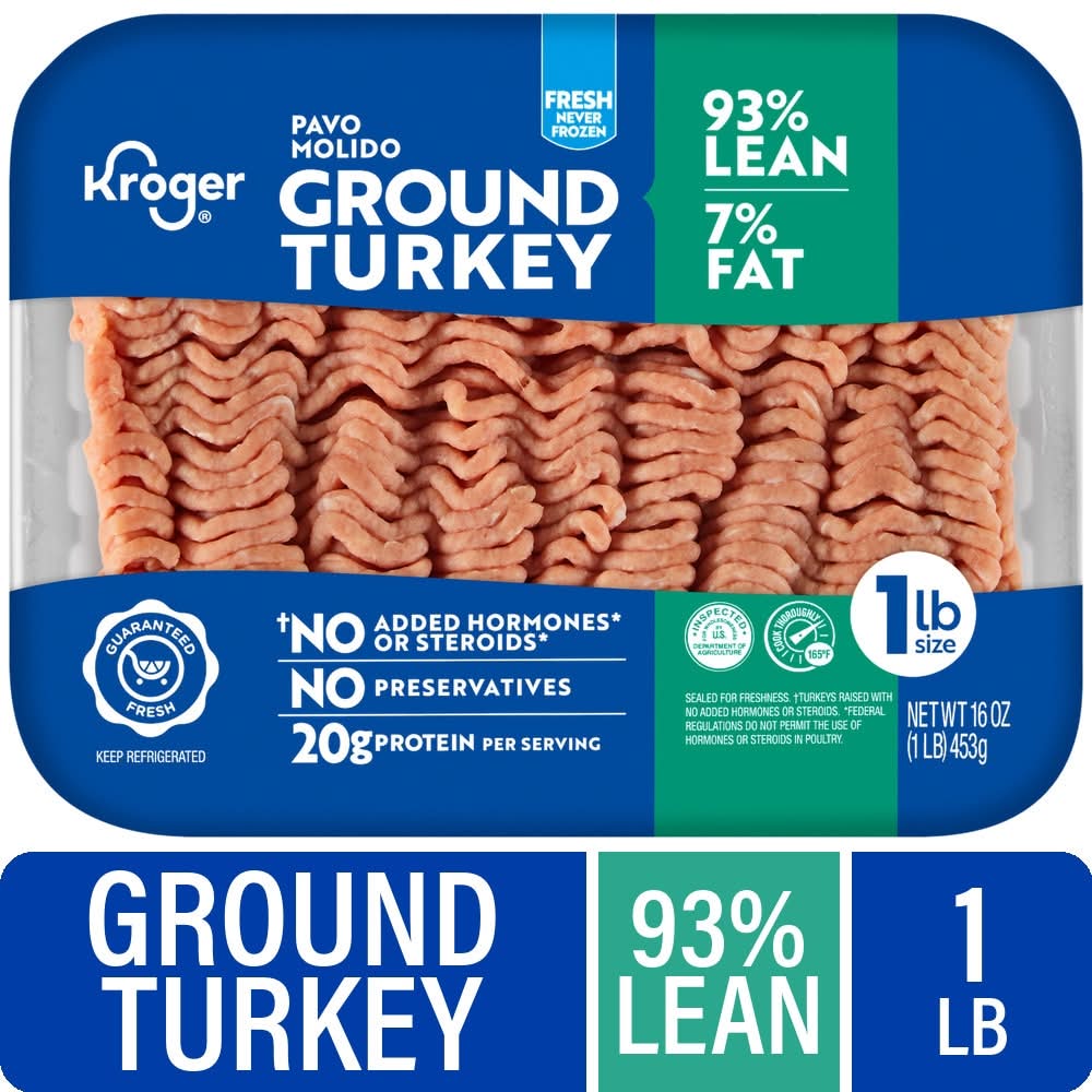 Kroger® 93/7 Lean Fresh Ground Turkey - 1 LB