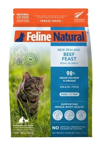 Feline Natural 貓咪凍乾鮮肉餐飼料 - 嚴選牛肉 (320 g)