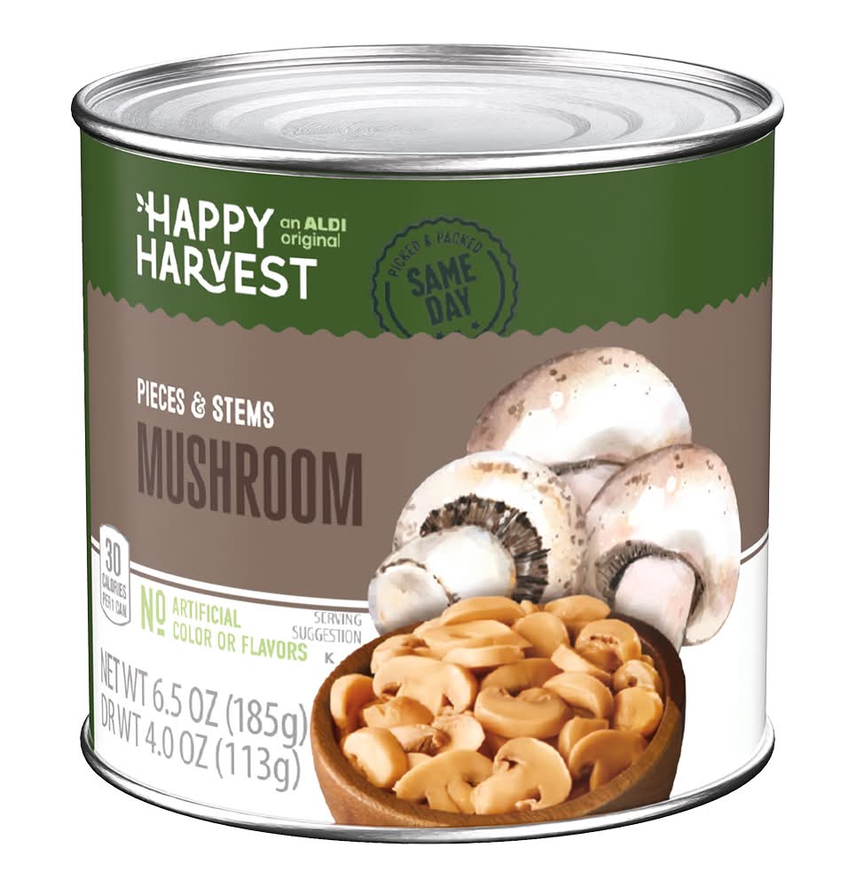 Happy Harvest Pieces & Stems Canned Mushrooms (6.5 oz)