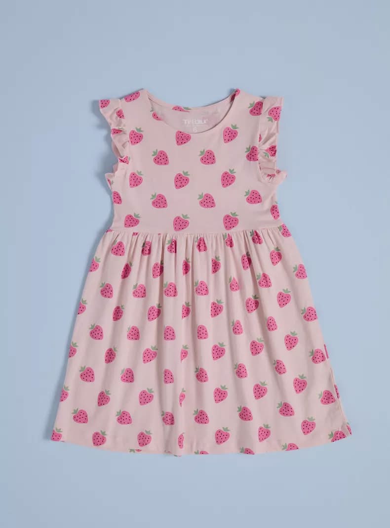 Tribu Vestido Estampado con Mangas Vuelos diseño 1 10