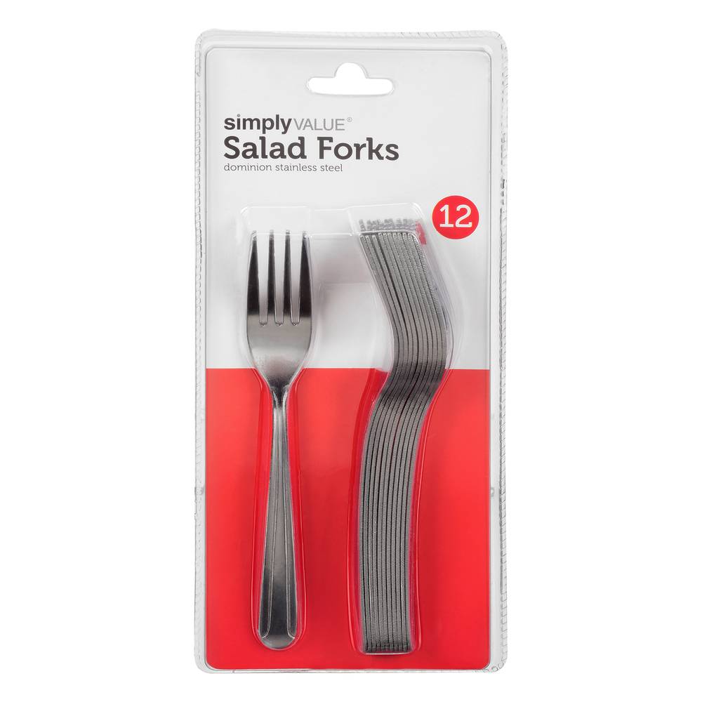 Simply Value Salad Forks Dominion Stainless Steel