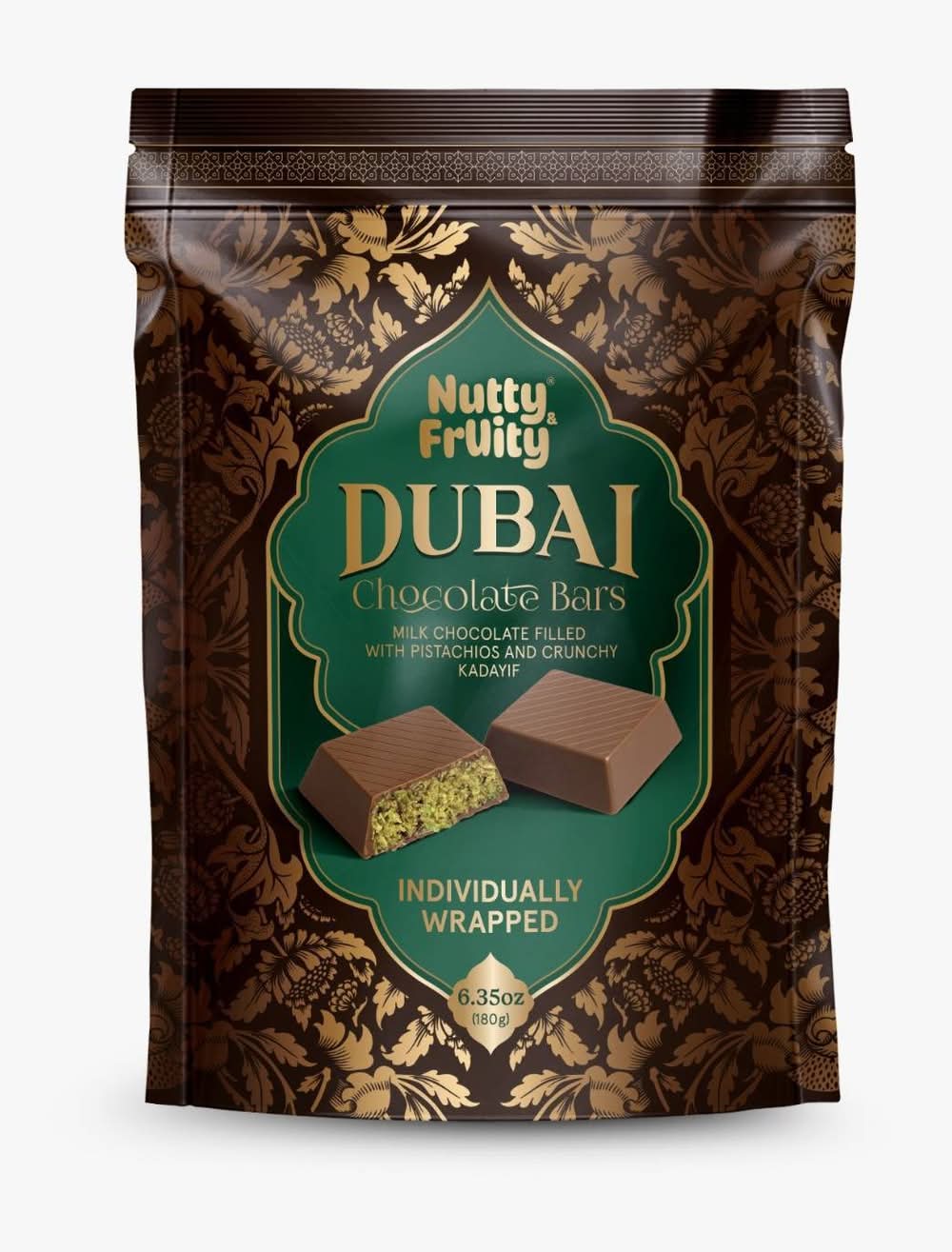 Nutty Fruity Dubai Chocolate Pralines (7 oz)
