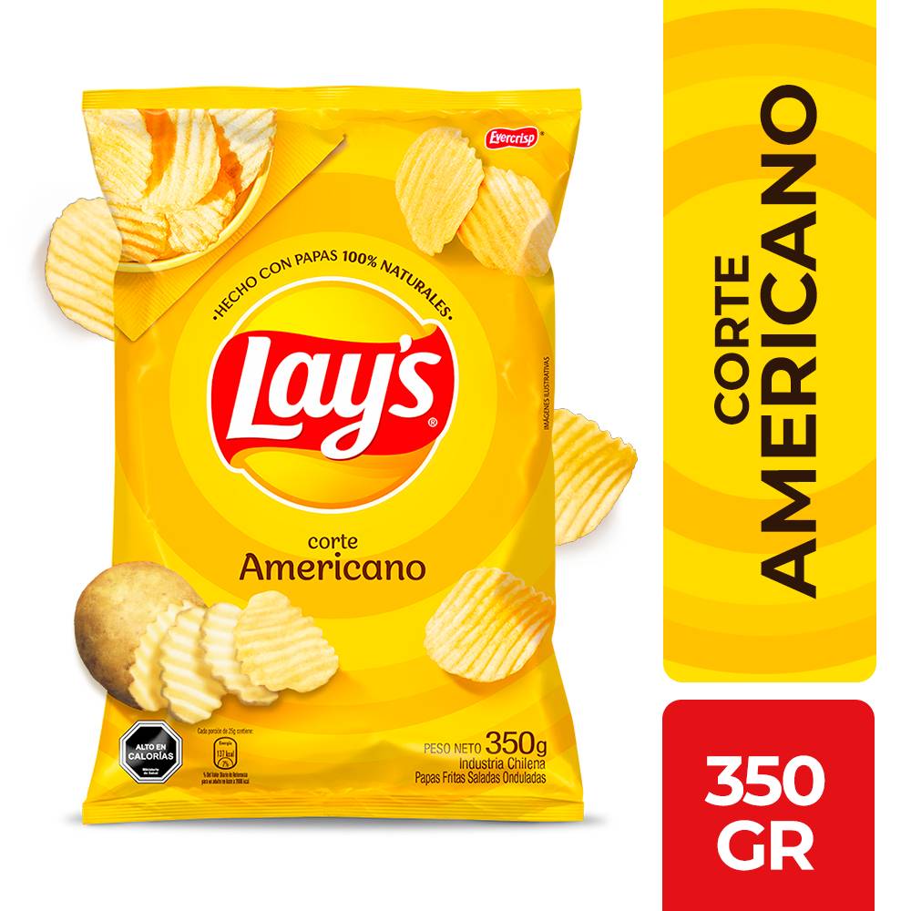 Lay's · Papas fritas corte americano (350 g)
