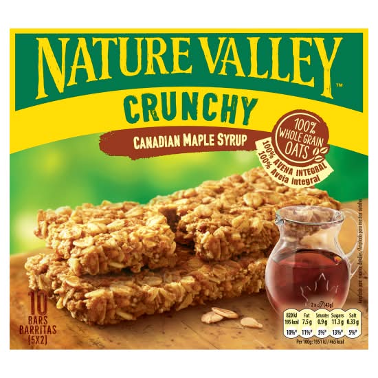 Nature Valley Oats, Crunchy Canadian Maple Syrup Bars (5 pack)