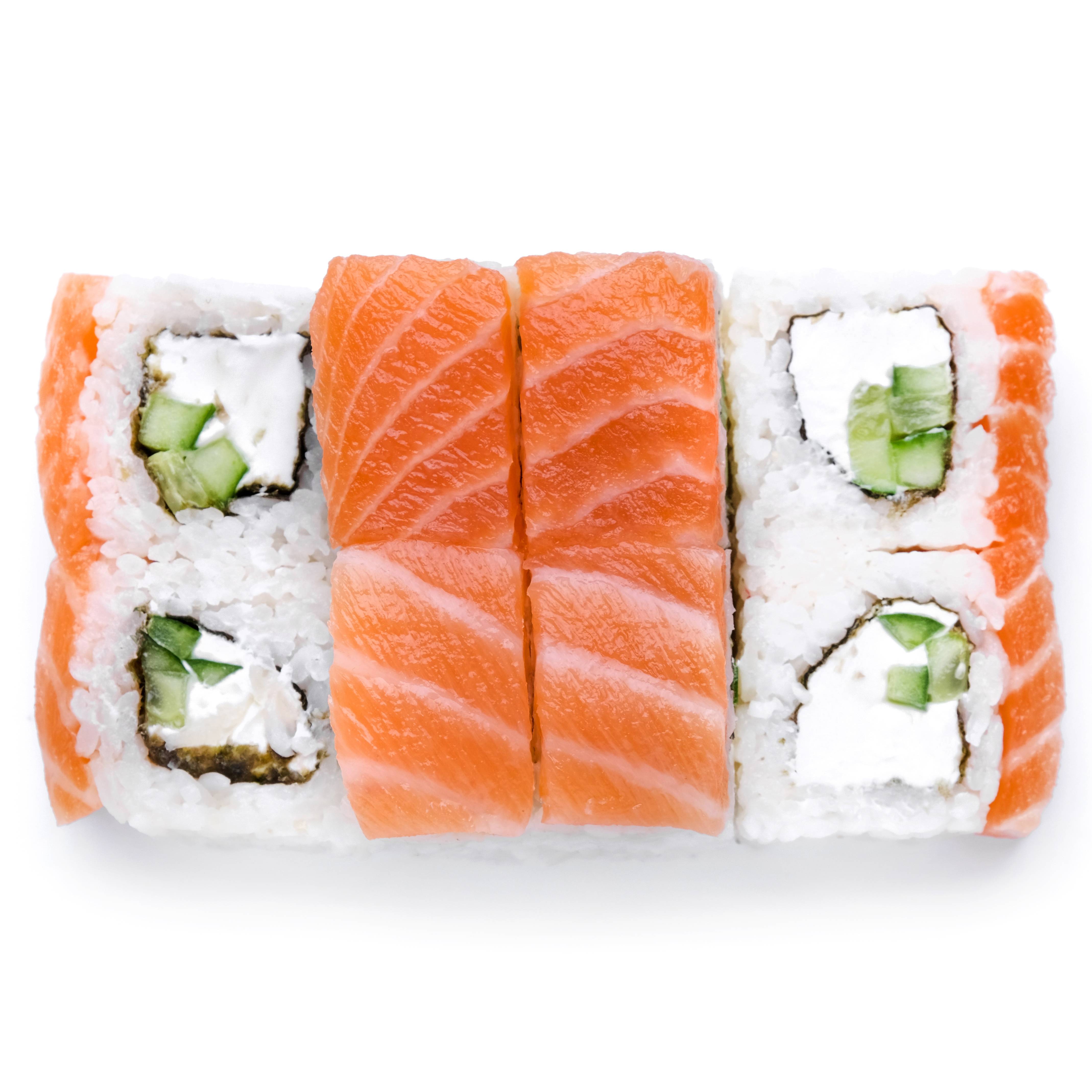 Salmon Rolls Cheese concombre