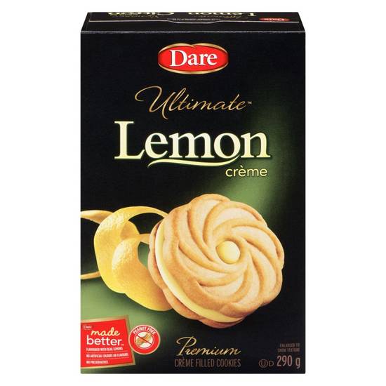 Dare biscuits suprême crème au citron (290 g) - ultimate lemon creme cookies (290 g)