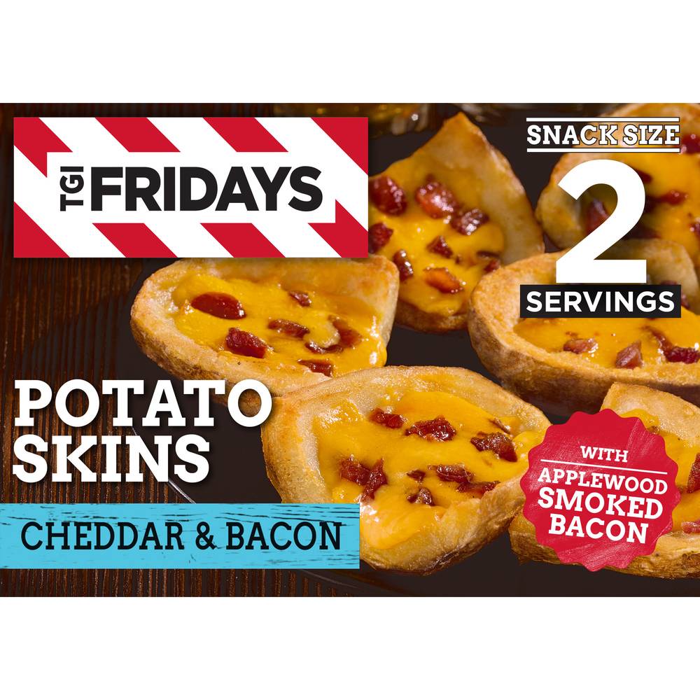 Tgi Fridays Snack Size Potato Skins Stuffed With Cheddar & Bacon