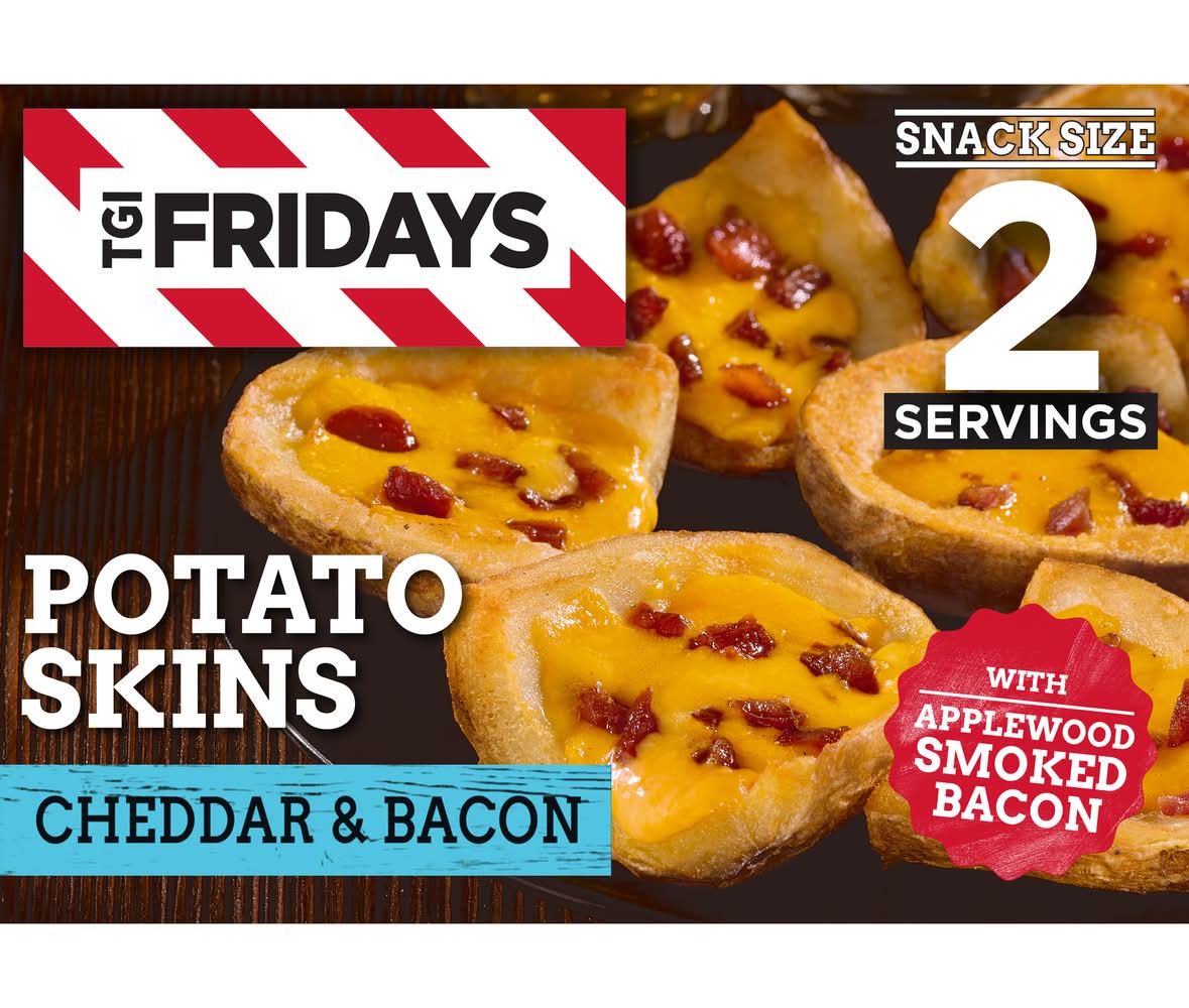 TGI Friday's Stuffed Potato Skins, Cheddar & Bacon (7.6 oz)