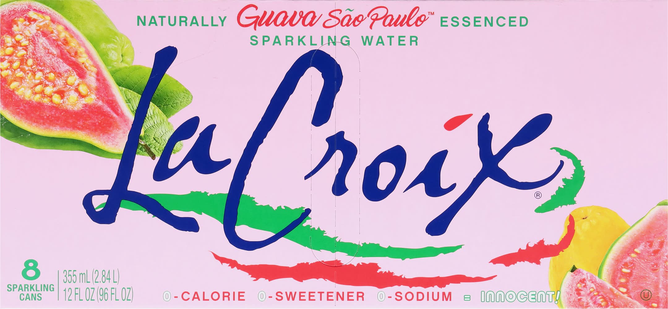 LaCroix Infused Sparkling Water, Guava São Paulo (8 x 12 fl oz)