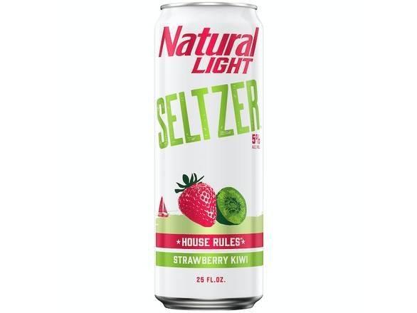 Natural Light House Rules Strawberry Kiwi Seltzer (25 fl oz)