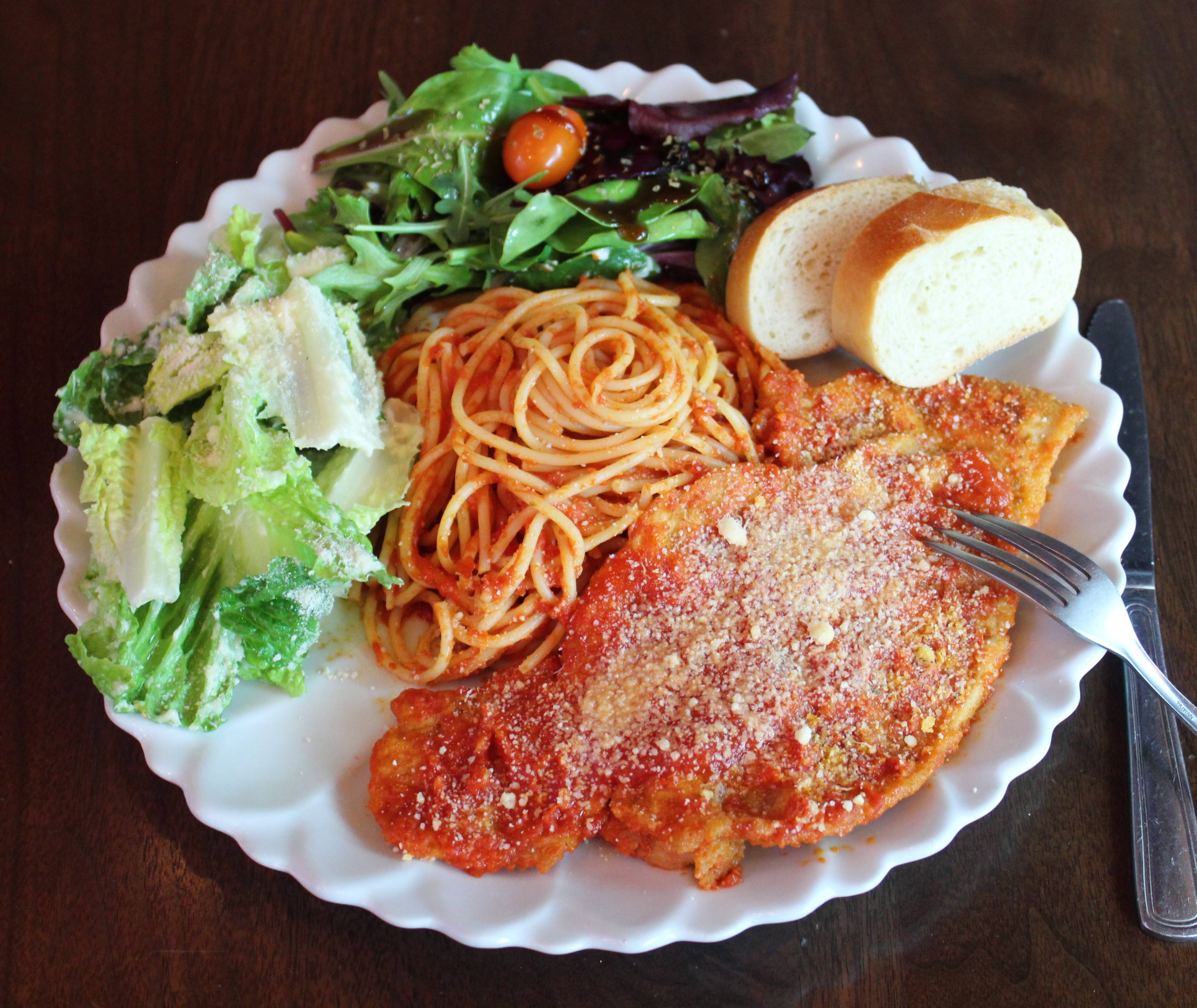 TUESDAY SPECIAL--CHICKEN PARM DINNER