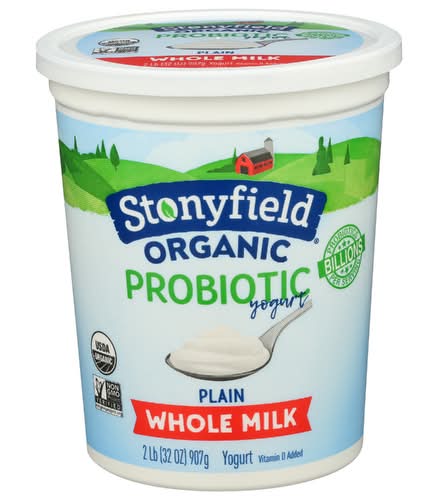 Stonyfield Organic Whole Milk Plain Yogurt