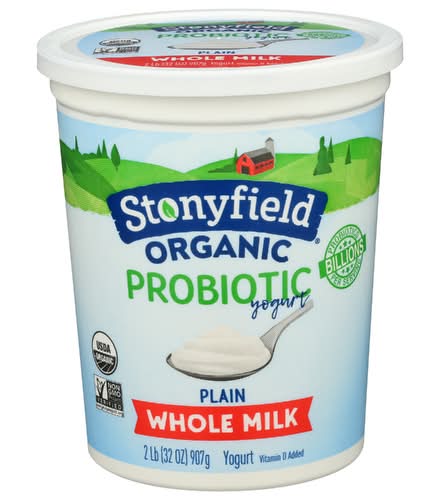 Stonyfield Organic Whole Milk Plain Yogurt
