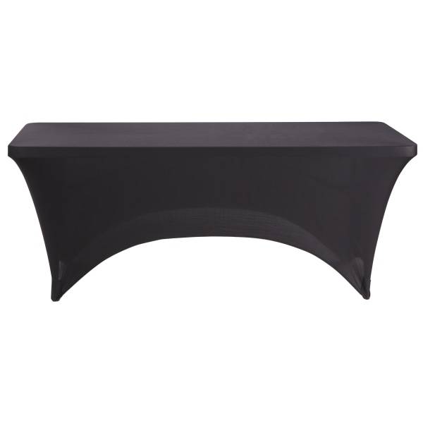 Iceberg Fabric Table Cover, Black