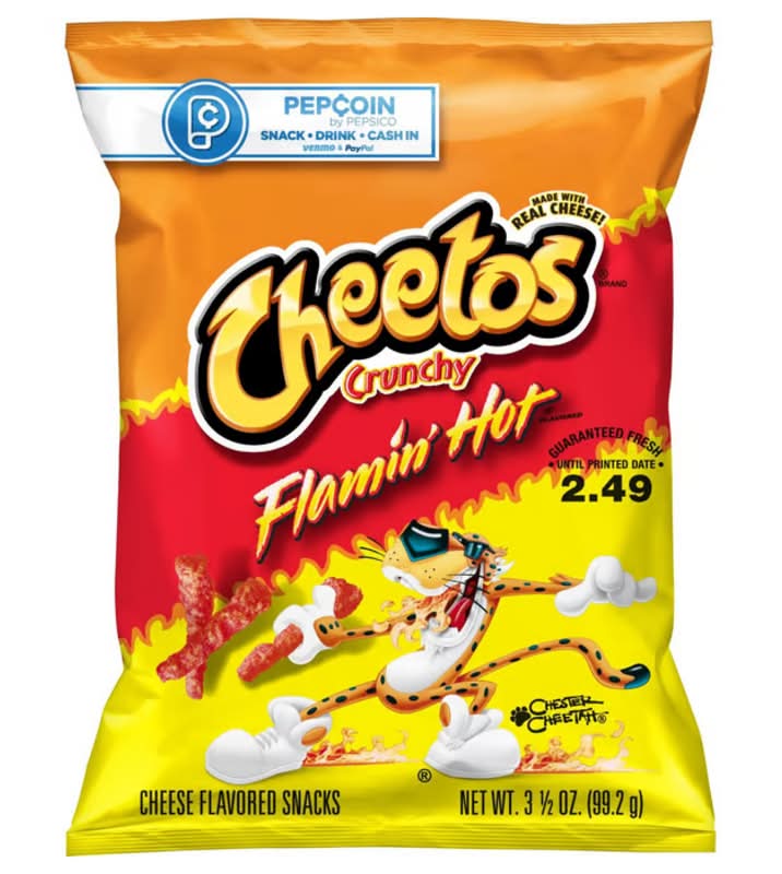 Cheetos Crunchy Flamin' Hot Cheese 3.5oz | Postmates
