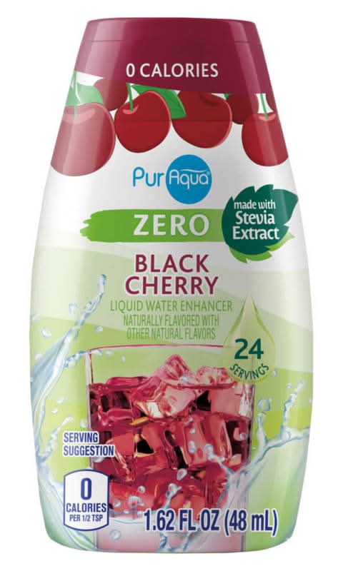 PurAqua Zero Liquid Water Enhancer, Black Cherry (1.62 fl oz)