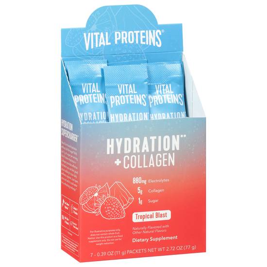 Vital Proteins Tropical Blast Hydration + Collagen ( 7 ct )