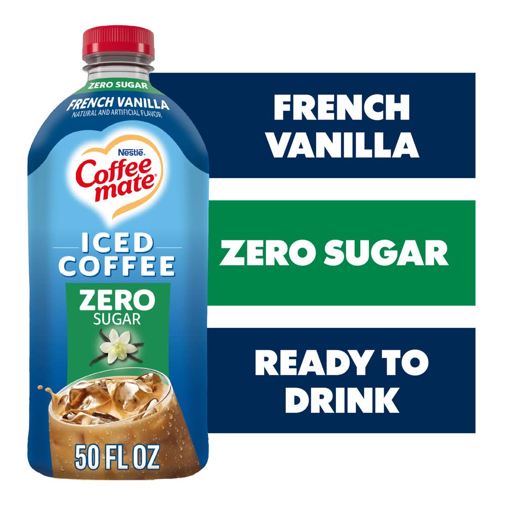 Coffee-Mate Ready To Drink Flavored Iced Coffee, French Vanilla (50 fl oz)