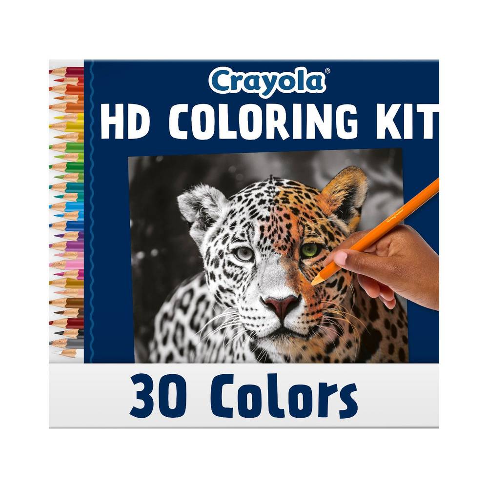 Crayola Hd Coloring Kit With Colored Pencils & Coloring Pages