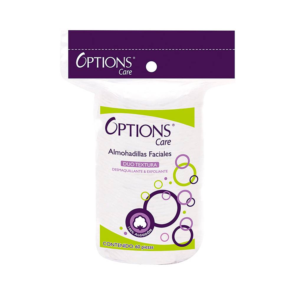 Options almohadillas faciales exfoliantes (60 un)