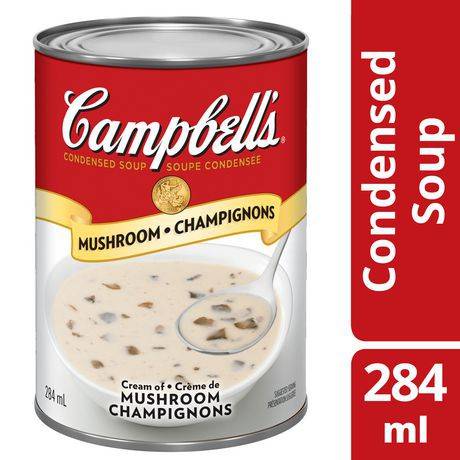 Campbell's soupe à la crème de champignons condensée de campbell's (soupe condensée, 284 ml) - condensed cream of mushroom soup (284 ml)