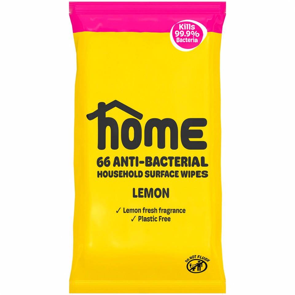 Home Anti-Bacterial Household Surface Lemon Fresh Fragrance Wipes