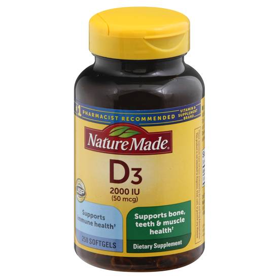 Nature Made Vitamin D3 Softgels ( 250 ct)