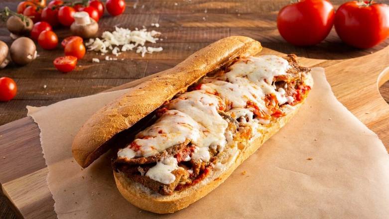 Eggplant Parmigiana Sandwich