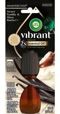 Air Wick Vibrant Essential Mist, Sweet Vanilla-Shea Butter (0.67 fl oz)