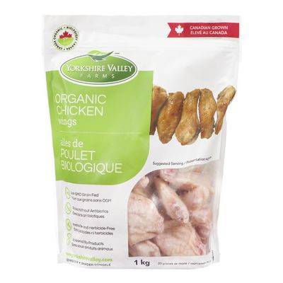 Yorkshire Valley Farms Frozen Organic Chicken Wings (1kg)