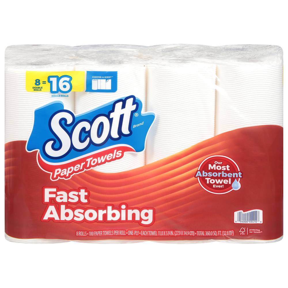 Scott Paper Towel Fast Absorbing, 27.9 * 14.9 (8 ct)