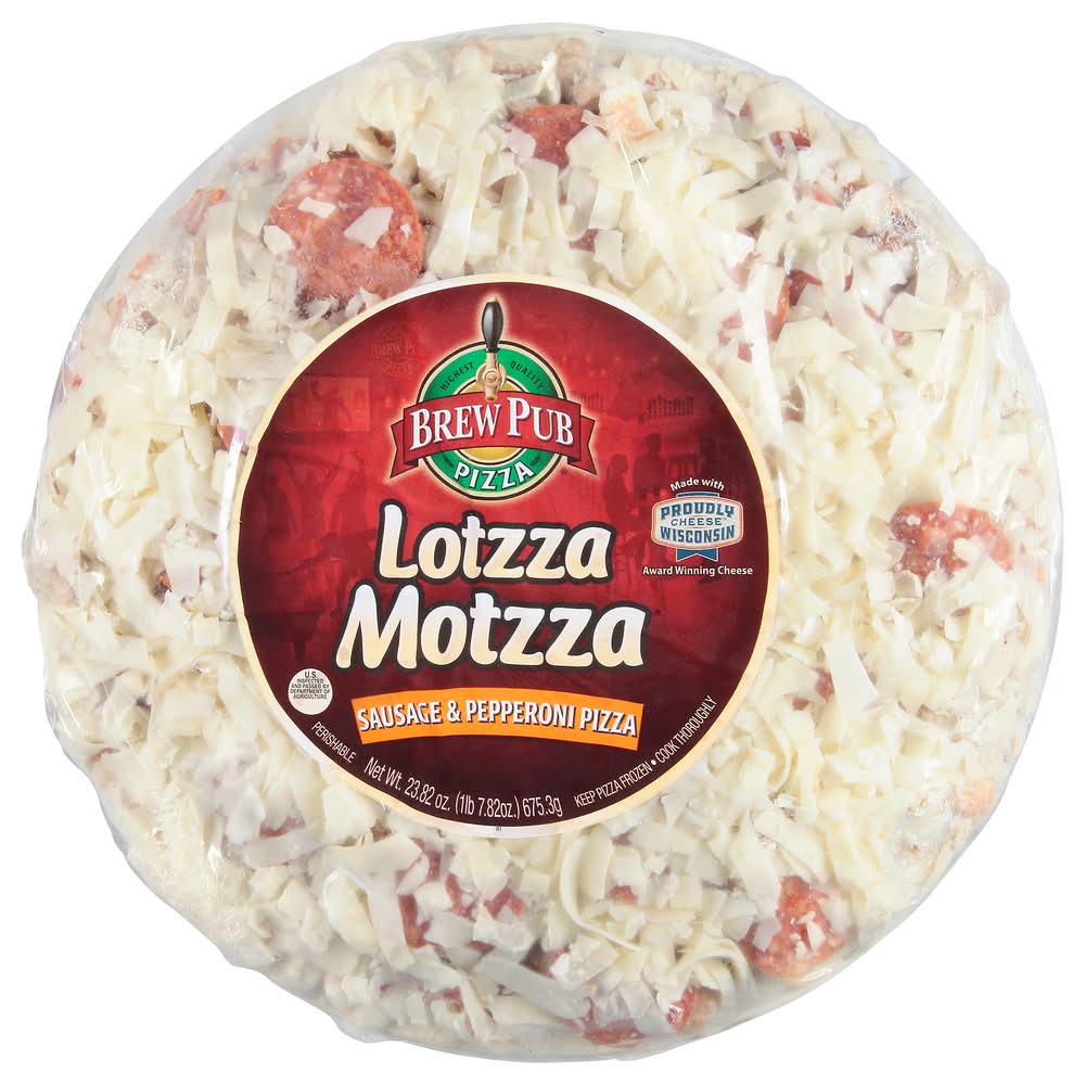 Brew Pub Lotzza Motzza Sausage & Pepperoni Pizza (26.5 oz)