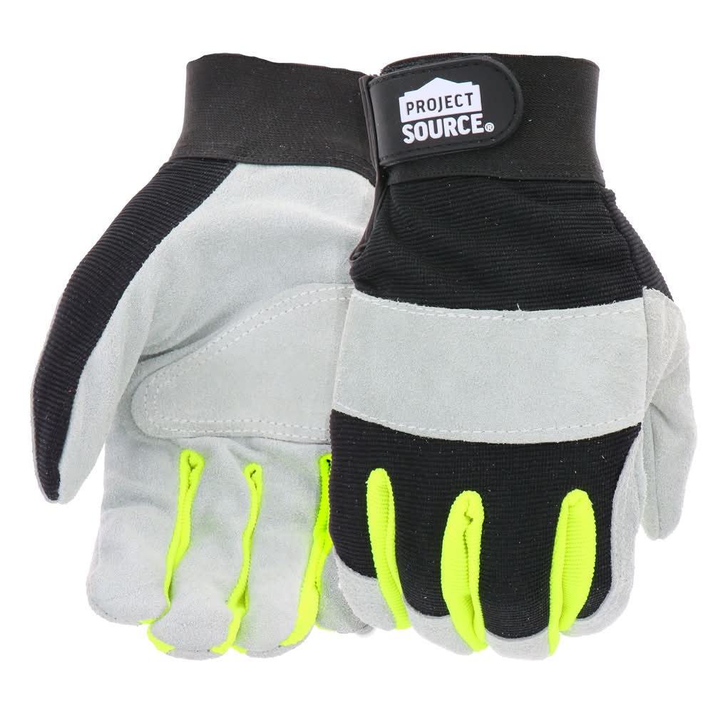 Project Source Large Polyester Construction Gloves 1 -Pairs