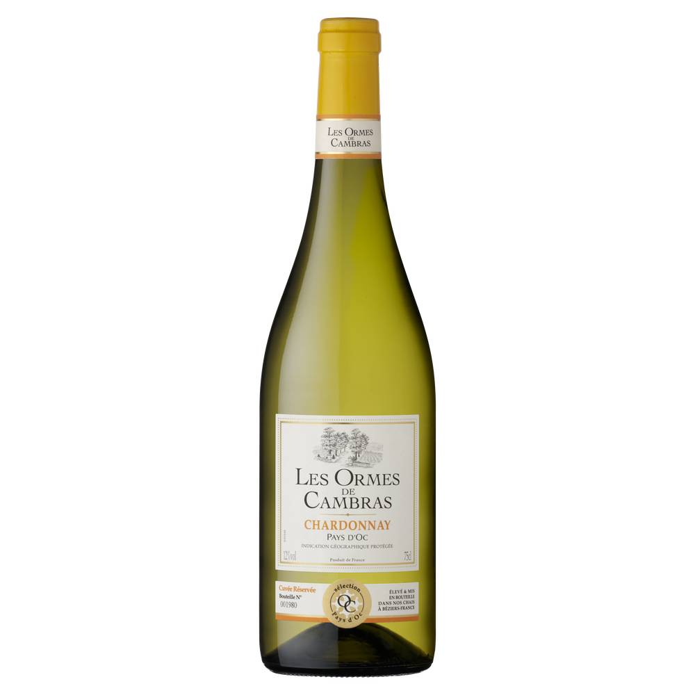 Les Ormes de Cambras - Chardonnay IGP pays d'oc blanc (750 ml)