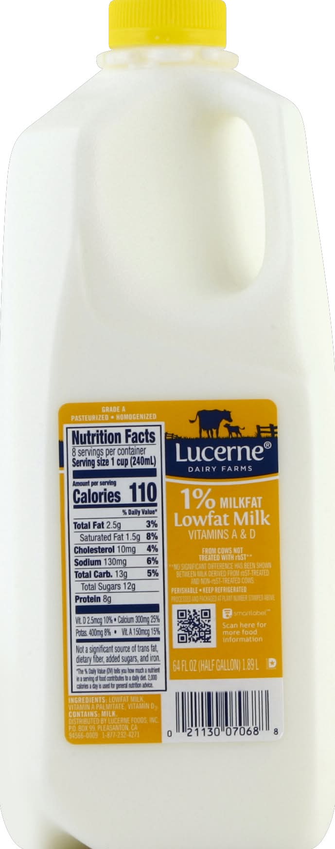 Lucerne 1% Lowfat Milk (1.89 L)