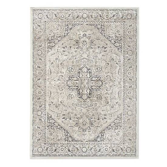Bee & Willow™ Mayfair Medallion 7'10 x 9'10 Area Rug in Grey