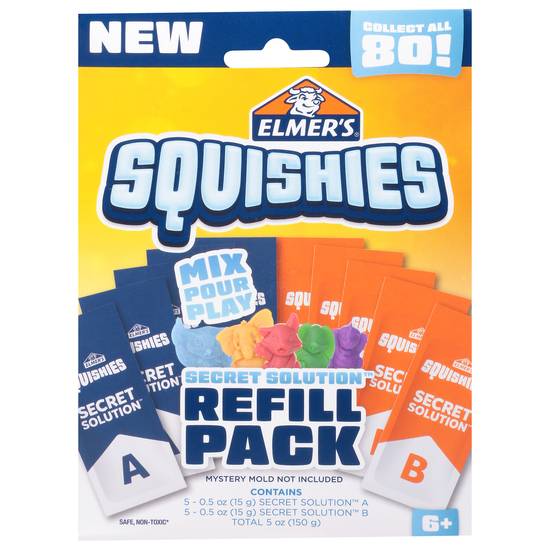Elmer's Squishies Refill pack ( 5ct)