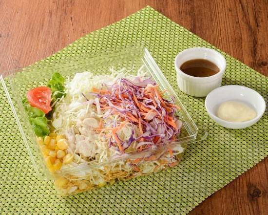 【サラダ】NL1食分の野菜が摂れるパリパリ麺のサラダ