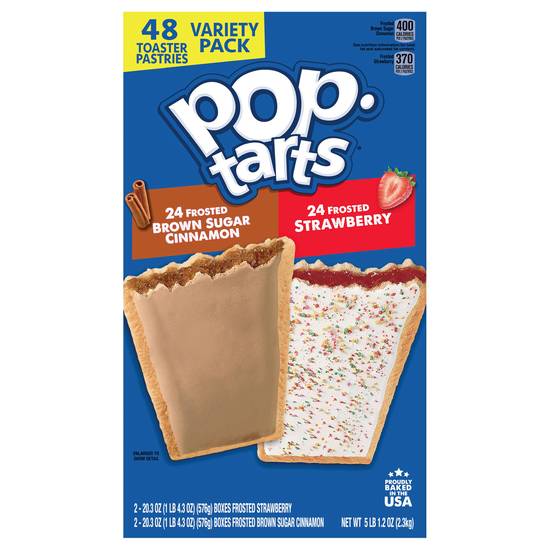 Pop-Tarts Frosted Brown Sugar Cinnamon and Strawberry Pastries