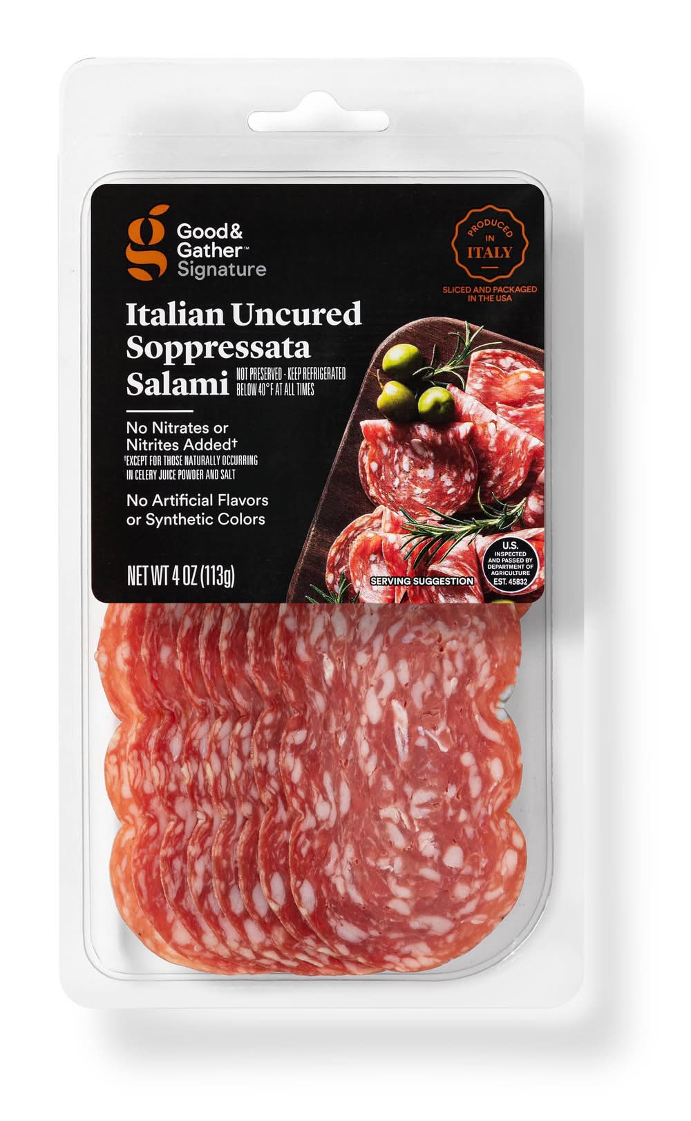 Good & Gather Italian Uncured Sopressata Salami (4 oz)