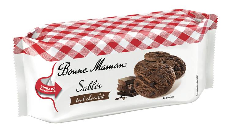 Bonne Maman - Biscuits sablés au chocolat (14 pièces)