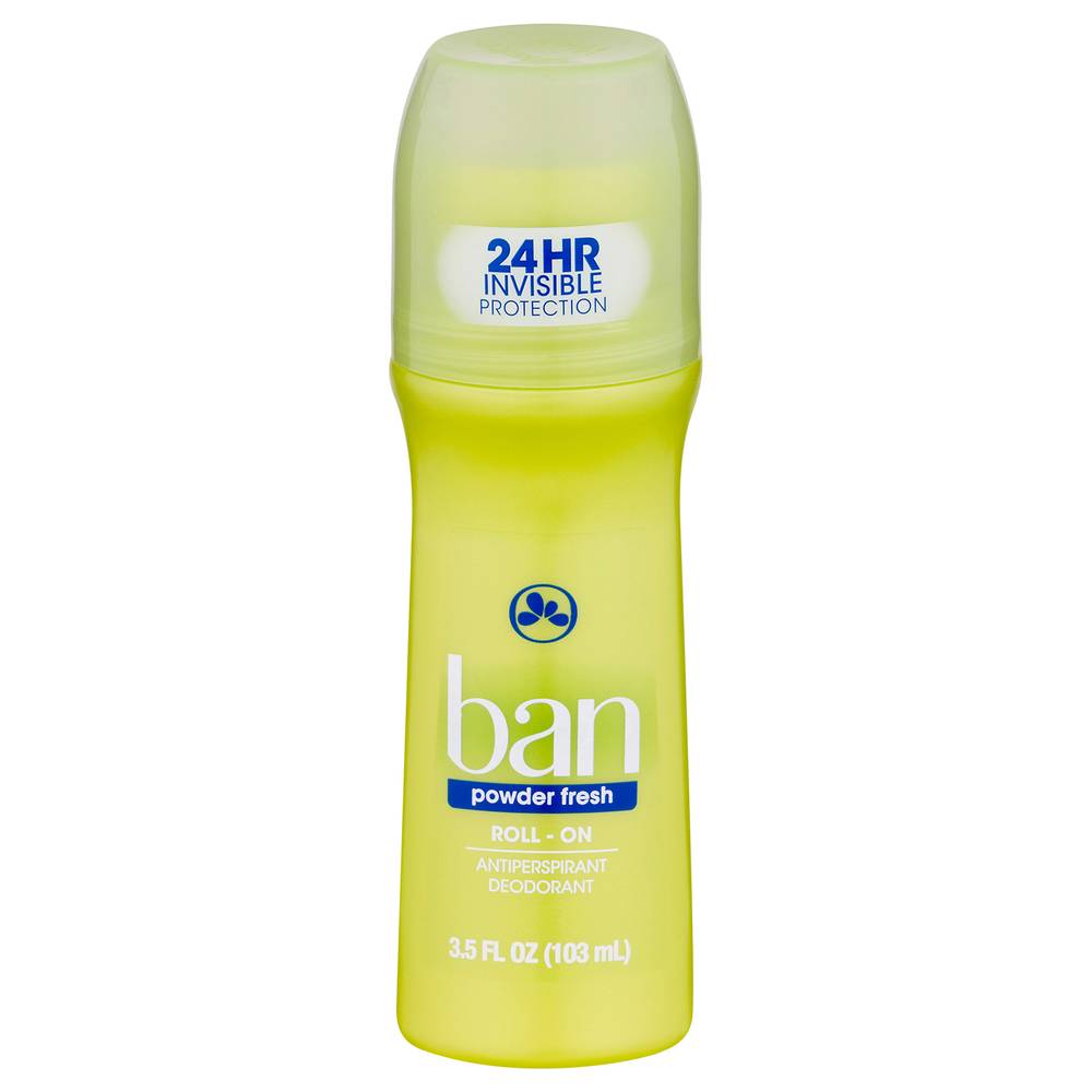 Ban Roll-On Powder Fresh Antiperspirant Deodorant