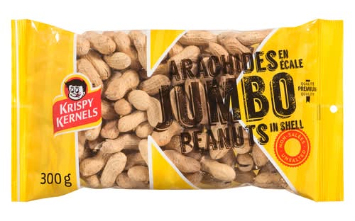 Krispy Kernels Arachides En Écale Jumbo 300 G / Krispy Kernels Peanuts in Shell Jumbo 300 g