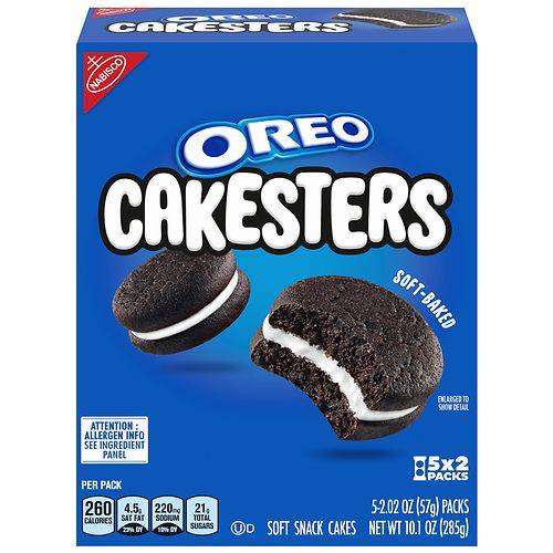 Oreo Cakesters Soft Snack Cakes - 2.02 oz x 5 pack