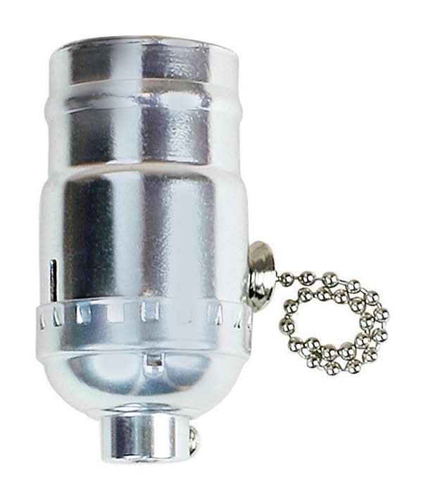 Jandorf Metal Medium Base Pull Chain Socket 1 Pk