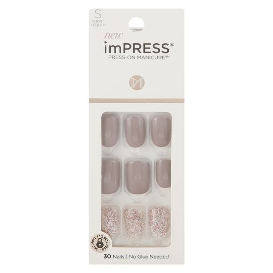 Impress Press-On Manicure Flawless Short Length Nails