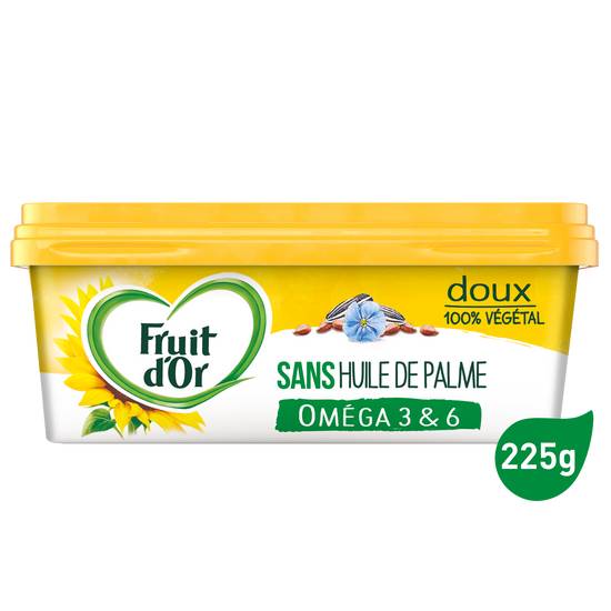 Fruit d'Or - Margarine doux sans huile de palme 100% végétal oméga 3